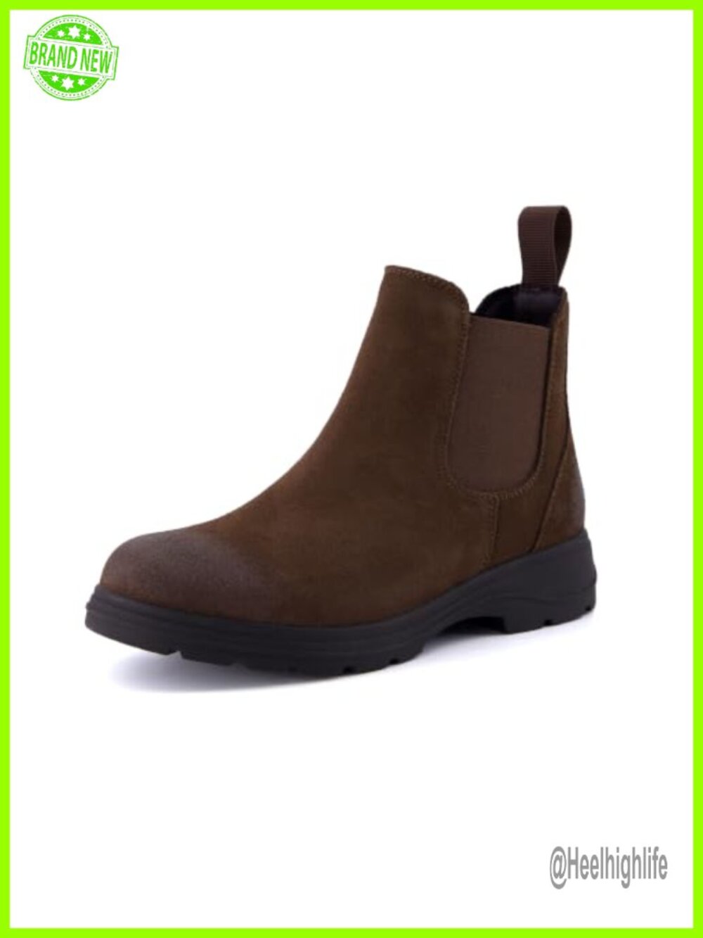 Genuine Suede Chelsea Ankle Boots Water Resistant Pull On Comfort Women's